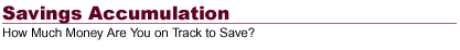 Savings Accumulation